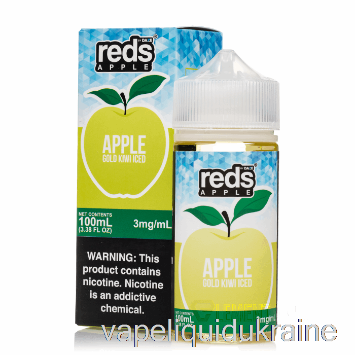 Vape Ukraine ICED Gold Kiwi - Reds Apple E-Juice - 7 Daze - 100mL 0mg